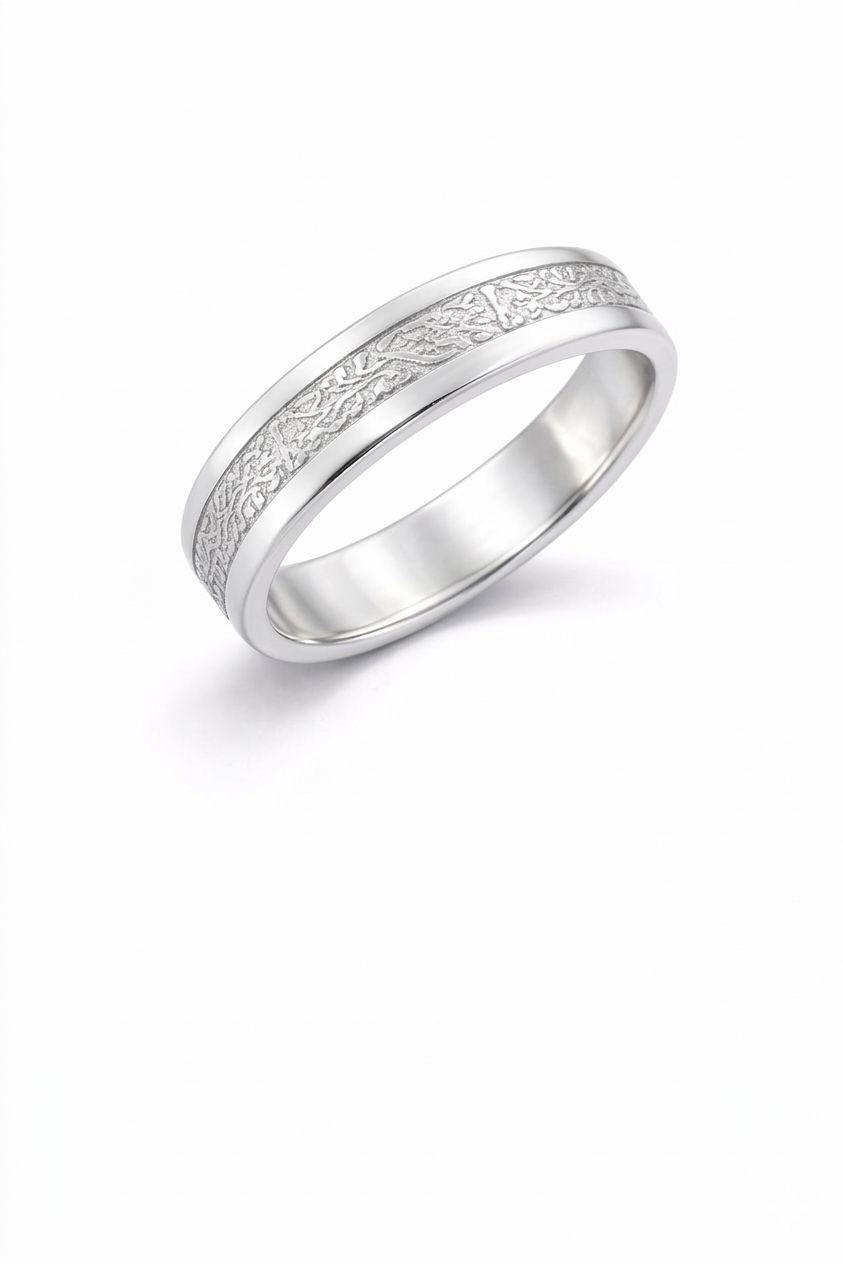 925 Textured Band Ring